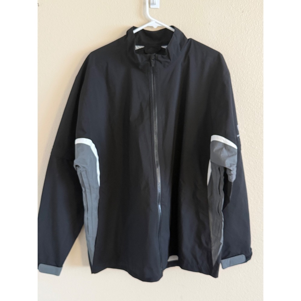 ShedRain Golf VortexVent Jacket Mens XL Black Full Zip Performance Windbreaker